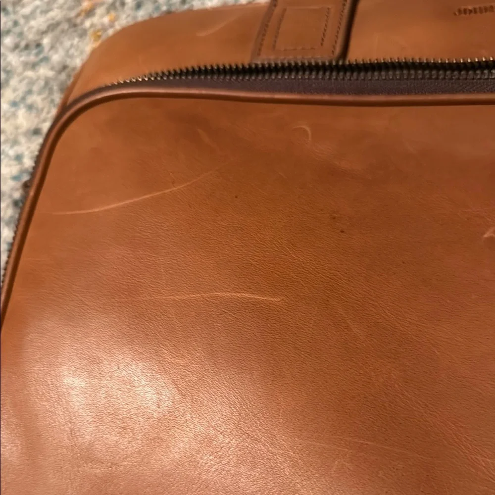 Johnston & Murphy Brown Leather Briefcase